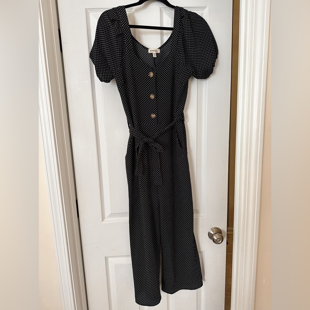 Polka Dot Wide Leg Jumpsuit